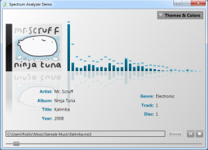 Spectrum Analyzer Control With A Light Theme