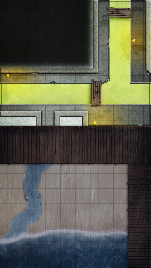 Sewer Hideout Under Docks