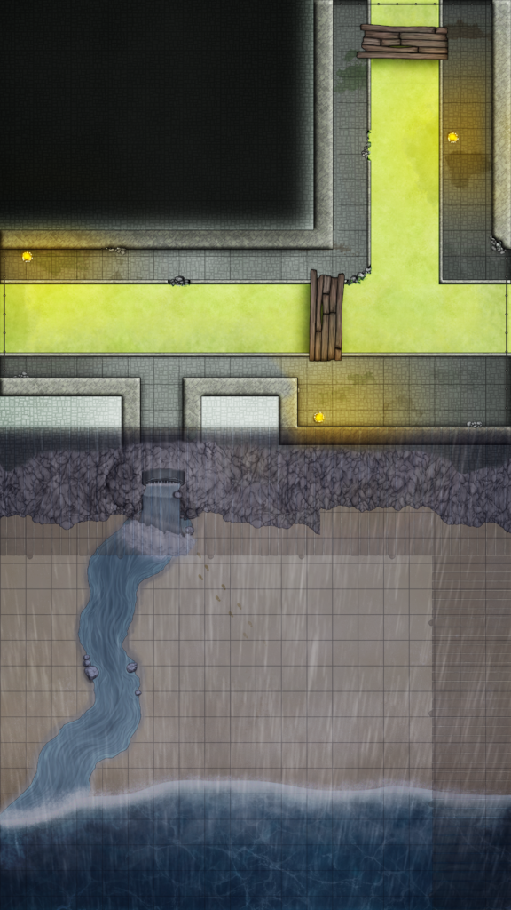 Sewer Hideout Under Docks