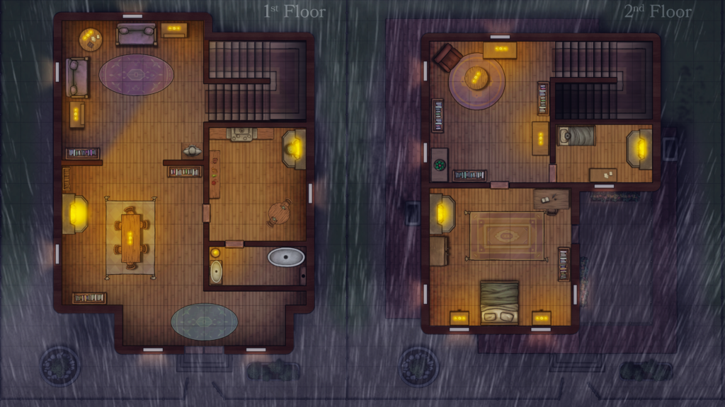 Elden Vargas's Townhouse - Rainy Night