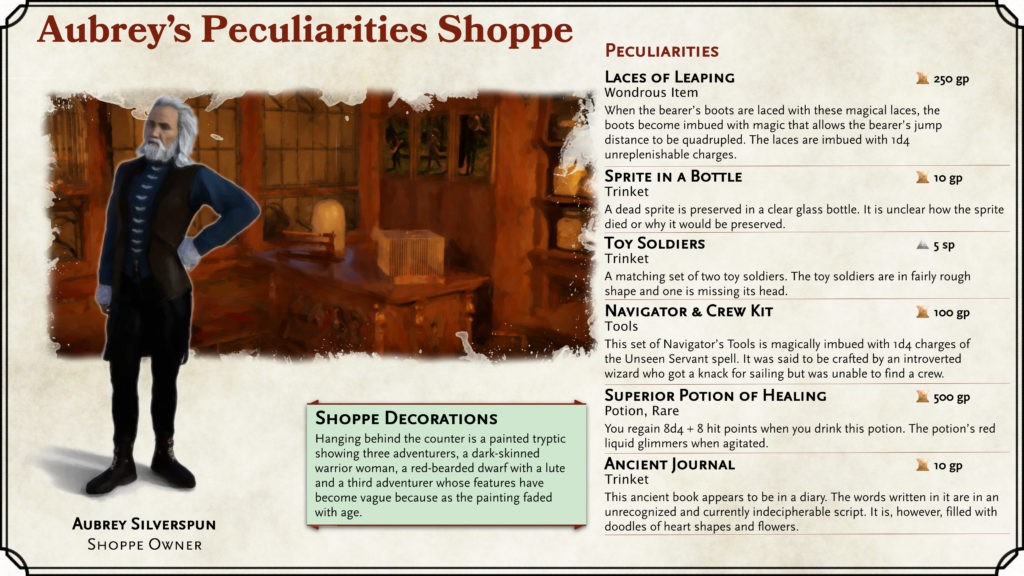 Aubrey's Peculiarities Shoppe