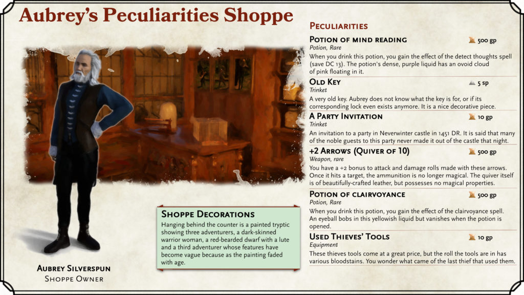 Aubrey's Peculiarities Shoppe