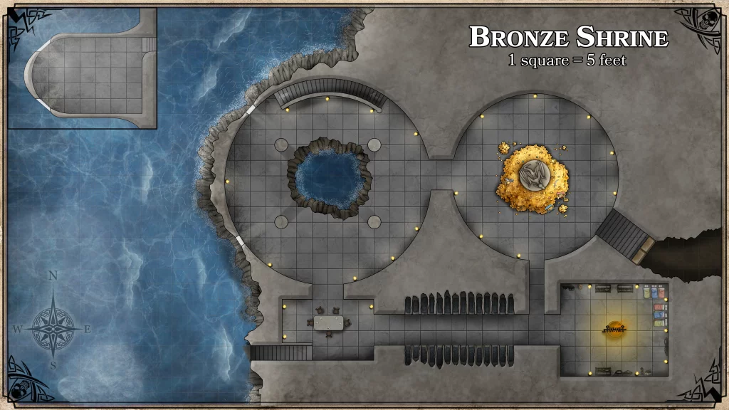 Bronze Shrine at High Tide