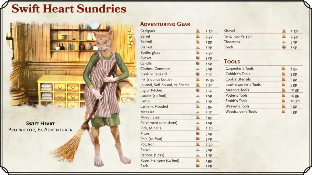 Swift Heart Sundries Shop Card