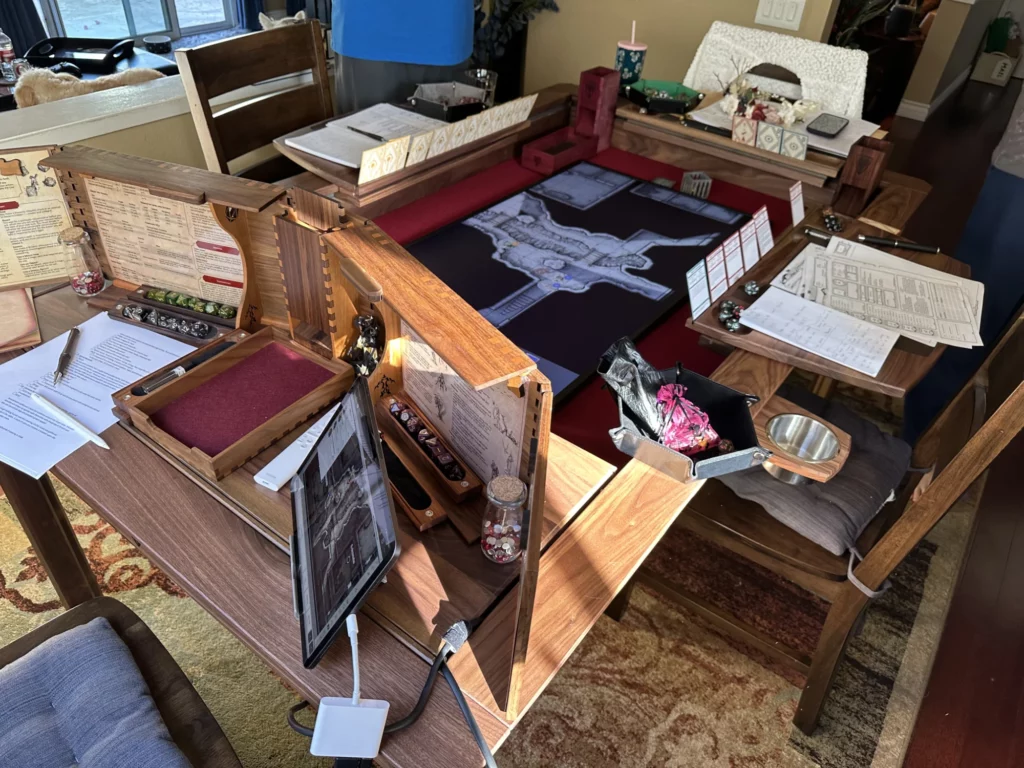 D&D on the Modular Gaming Table - DM's View