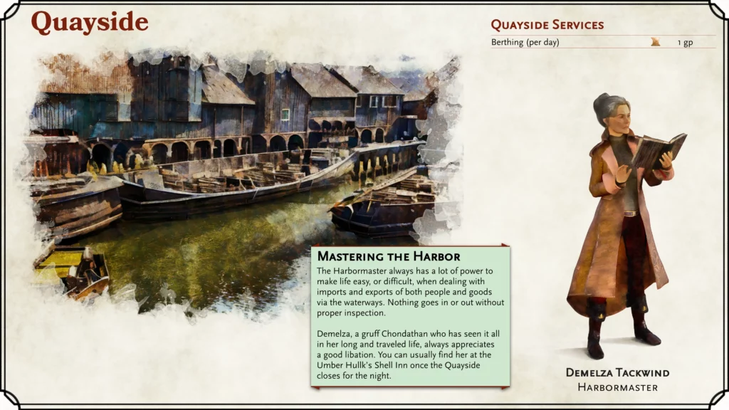 Quayside Point of Interest Card for Divine Contention